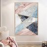 Quadro Decorativo Abstrato Geometrico com Moldura Caixa Preta 3cm de Profundidade(100x70cm) - 2