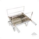 Ver imagem 7 de Churrasqueira Carvão Inox Bancada Pequena Churrasco Mesa Top