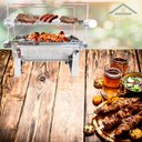 Ver mais imagens de Churrasqueira Carvão Inox Bancada Pequena Churrasco Mesa Top