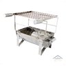 Churrasqueira Carvão Inox Bancada Pequena Churrasco Mesa Top - 1