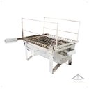 Ver imagem 5 de Churrasqueira Carvão Inox Bancada Pequena Churrasco Mesa Top