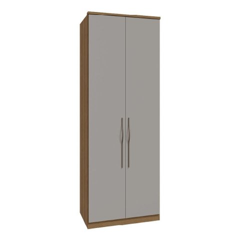 Guarda Roupa Modulado 02 Portas com Colmeia 234cm Setiba - Jequitibá/fendi