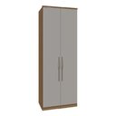 Ver imagem 1 de Guarda Roupa Modulado 02 Portas com Colmeia 234cm Setiba - Jequitibá/fendi