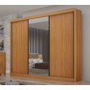 Ver imagem 1 de Guarda Roupa Casal com Espelho 3 Portas Milano - Arbo Design