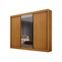 Ver imagem 2 de Guarda Roupa Casal com Espelho 3 Portas Milano - Arbo Design