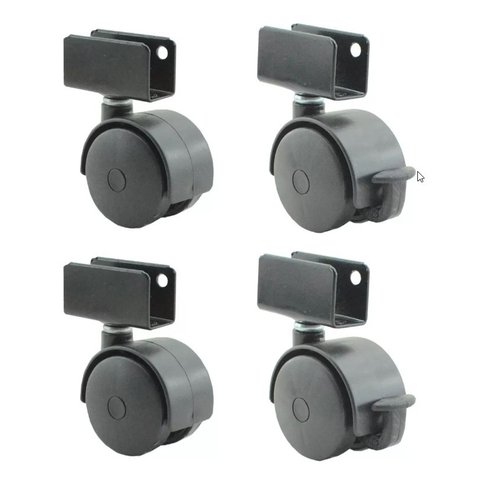 4 Rodinhas- para Gabinete de Maquina de Costura Doméstica