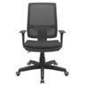 Cadeira Presidente Brizza Tela Ergonômica Para Escritório Regulagem Altura Back System NR17 Preta - 4