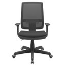 Ver imagem 4 de Cadeira Presidente Brizza Tela Ergonômica Para Escritório Regulagem Altura Back System NR17 Preta