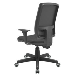 Cadeira Presidente Brizza Tela Ergonômica Para Escritório Regulagem Altura Back System NR17 Preta - 5