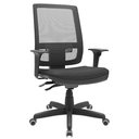 Ver imagem 1 de Cadeira Presidente Brizza Tela Ergonômica Para Escritório Regulagem Altura Back System NR17 Preta