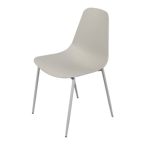 Cadeira Abi sem braço 1136 C/ Assento em Polipropileno e Base Metal:Fendi