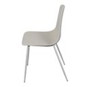 Ver imagem 3 de Cadeira Abi sem braço 1136 C/ Assento em Polipropileno e Base Metal:Fendi