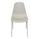 Ver imagem 2 de Cadeira Abi sem braço 1136 C/ Assento em Polipropileno e Base Metal:Fendi