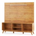 Ver imagem 1 de Estante para TV de até 65 Polegadas 2 Portas Tela Sintética Ethios Cobre/Off White - Casa Giulia