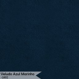Banco Recamier Estofado Luana Base Gold Veludo Azul Marinho - Montanaris Decor - 7