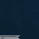 Ver imagem 7 de Banco Recamier Estofado Luana Base Gold Veludo Azul Marinho - Montanaris Decor