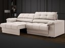Ver imagem 1 de Sofá com Carregador Usb e Molas no Assento Retrátil Reclinável Mimo 2,00m Velosuede Areia - Netsofas
