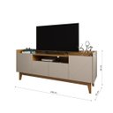 Ver imagem 3 de Rack Sala Gyala para TV até 60 Polegadas c/ Pés de Madeira