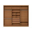 Ver imagem 6 de Guarda-roupa 6 Portas com Gavetas Internas:canela/grafite
