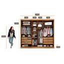 Ver imagem 4 de Guarda Roupa Marselha 6 Portas 6 Gavetas Com Espelho Clic Móveis