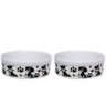 Kit Comedouro e Bebedouro de Porcelana 600ml Patinhas Cachorro - 1