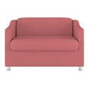 Ver imagem 3 de Namoradeira Elegante 2 Lugares Sala de Estar – Balaqui Decor Cor:Rosa
