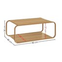 Ver imagem 3 de Mesa de Centro Luna 80 Cm Pes Metalicos Hanover Dourado Artesano