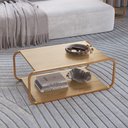 Ver imagem 6 de Mesa de Centro Luna 80 Cm Pes Metalicos Hanover Dourado Artesano