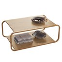 Ver imagem 1 de Mesa de Centro Luna 80 Cm Pes Metalicos Hanover Dourado Artesano