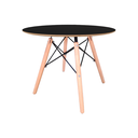 Ver imagem 2 de Kit Mesa Infantil Eames 60cm Preta e 2 Cadeiras Polipropileno Tiffany Rosa - Espaço Kids Rosa