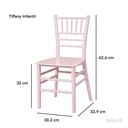 Ver imagem 6 de Kit Mesa Infantil Eames 60cm Preta e 2 Cadeiras Polipropileno Tiffany Rosa - Espaço Kids Rosa