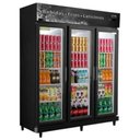 Ver imagem 1 de Expositor Vertical 3 Portas de Vidro Rf022 Frilux Refrigerador 1100 Litros Preto 110v