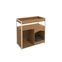 Ver imagem 4 de Aparador 1 Porta e Cama Pet Canela/Branco