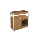 Ver imagem 2 de Aparador 1 Porta e Cama Pet Canela/Branco