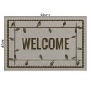 Ver imagem 3 de Tapete Welcome Areia com Marrom 45x65cm - Antiderrapante