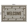Tapete Welcome Areia com Marrom 45x65cm - Antiderrapante - 3