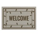 Ver imagem 2 de Tapete Welcome Areia com Marrom 45x65cm - Antiderrapante