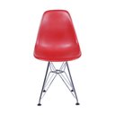 Ver imagem 3 de Cadeira Charles Eames Eiffel Dkr Base Cromada:vermelha