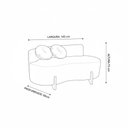 Ver imagem 3 de Sofá Decorativo Curvo Orgânico Living Boucle Rosê - Montanaris Decor