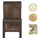 Ver imagem 3 de Mesa Bistrô e 4 Banquetas Roma Preta Corda Náutica Estofado 9 Trama Original