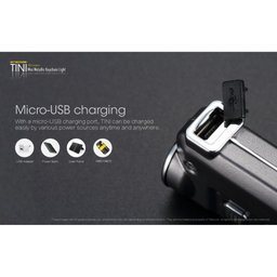 Lanterna Chaveiro Nitecore Tini 380 Lúmens Cobre - 2