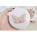 Ver imagem 2 de Kit Higiene Bandeja Porcelana Bebê Térmica Meninas K012 Borboleta - Rosê