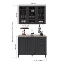Ver imagem 4 de Armário Cozinha Modulada Compacta Americana 100% MDF 120cm Provence Multimóveis Crink-CPT001