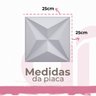 80 Placas Pvc 3d Revestimento de Parede Decorativa Estrelar Alto Relevo Quarto Sala Cozinha 25cm X 2 - 3