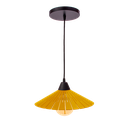 Ver imagem 1 de Luminária Teto Lustre Pendente Balcão Cozinha Sala MDF Cabo:Amarelo