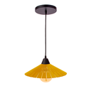Ver imagem 2 de Luminária Teto Lustre Pendente Balcão Cozinha Sala MDF Cabo:Amarelo