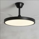 Ver imagem 4 de Ventilador de Teto Retrátil Slim Preto com Led Multicor e Controle Remoto