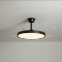 Ver imagem 3 de Ventilador de Teto Retrátil Slim Preto com Led Multicor e Controle Remoto