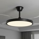 Ver mais imagens de Ventilador de Teto Retrátil Slim Preto com Led Multicor e Controle Remoto