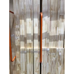 Porta Lisa Curupixá 210x72 C/ Batente 12cm De Pinus Sem Ferragens - 5